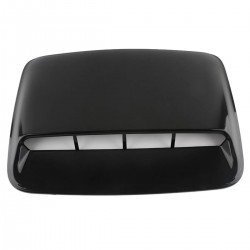 Racing Style Hood Air Vent Scoop Universal Fit Black – 40x28CM ABS | Decorative Bonnet Scoop