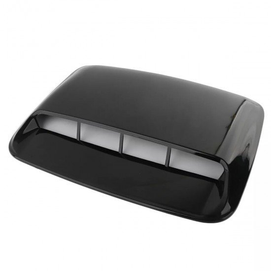 Racing Style Hood Air Vent Scoop Universal Fit Black – 40x28CM ABS | Decorative Bonnet Scoop Racing Style Hood Air Vent Scoop Universal Fit Black – 40x28CM ABS | Decorative Bonnet Scoop