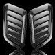 Car Hood Air Flow Scoop Covers 2 Pack – Carbon Fiber & Black | ABS Universal Fit | Decorative Bonnet Scoops Car Hood Air Flow Scoop Covers 2 Pack – Carbon Fiber & Black | ABS Universal Fit | Decorative Bonnet Scoops