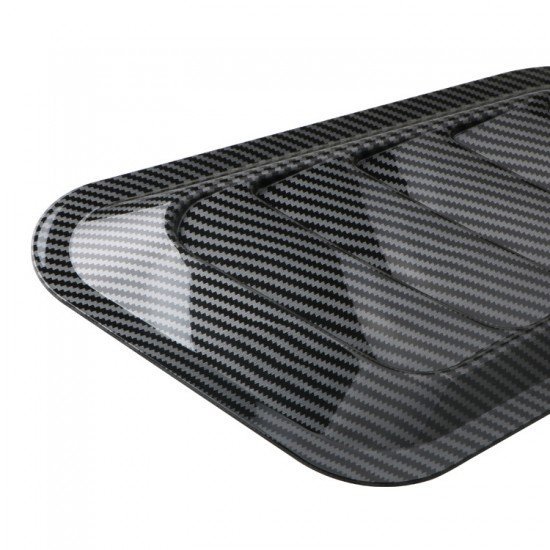 Car Hood Air Flow Scoop Covers 2 Pack – Carbon Fiber & Black | ABS Universal Fit | Decorative Bonnet Scoops Car Hood Air Flow Scoop Covers 2 Pack – Carbon Fiber & Black | ABS Universal Fit | Decorative Bonnet Scoops