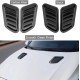 Car Hood Air Flow Scoop Covers 2 Pack – Carbon Fiber & Black | ABS Universal Fit | Decorative Bonnet Scoops Car Hood Air Flow Scoop Covers 2 Pack – Carbon Fiber & Black | ABS Universal Fit | Decorative Bonnet Scoops