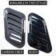 Car Hood Air Flow Scoop Covers 2 Pack – Carbon Fiber & Black | ABS Universal Fit | Decorative Bonnet Scoops Car Hood Air Flow Scoop Covers 2 Pack – Carbon Fiber & Black | ABS Universal Fit | Decorative Bonnet Scoops