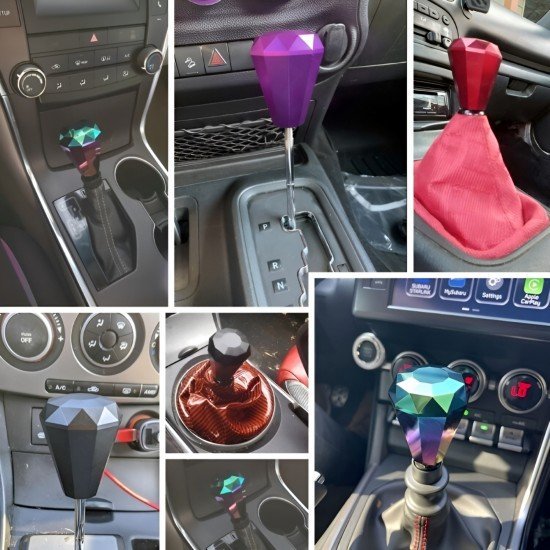 Diamond Cut Car Stylish Shifter Knobs (7 Colors)