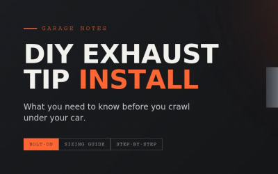 Exhaust tip install guide