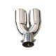 Stainless Steel Dual Exhaust Tail Tip - 2.5 Inch Inlet Stainless Steel Dual Exhaust Tail Tip - 2.5 Inch Inlet
