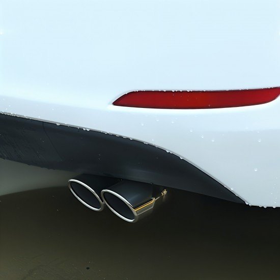 Stainless Steel Dual Exhaust Tail Tip - 2.5 Inch Inlet Stainless Steel Dual Exhaust Tail Tip - 2.5 Inch Inlet