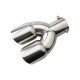 Stainless Steel Dual Exhaust Tail Tip - 2.5 Inch Inlet Stainless Steel Dual Exhaust Tail Tip - 2.5 Inch Inlet