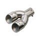 Stainless Steel Dual Exhaust Tail Tip - 2.5 Inch Inlet Stainless Steel Dual Exhaust Tail Tip - 2.5 Inch Inlet