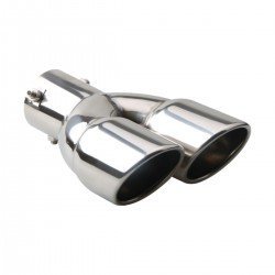 Stainless Steel Dual Exhaust Tail Tip - 2.5 Inch Inlet 