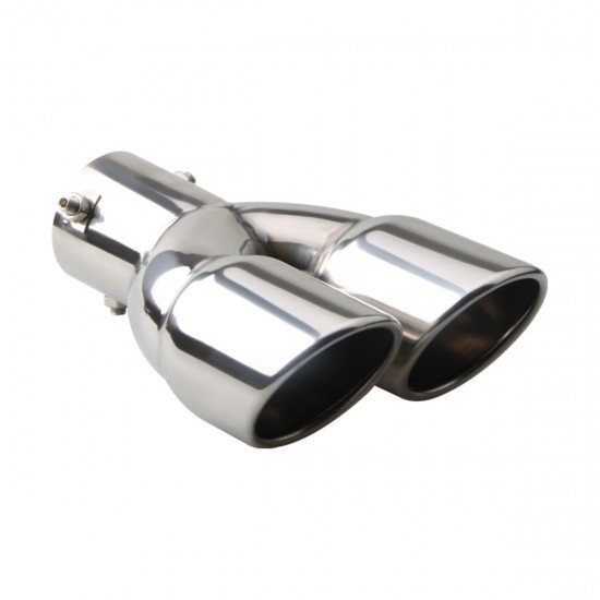 Stainless Steel Dual Exhaust Tail Tip - 2.5 Inch Inlet Stainless Steel Dual Exhaust Tail Tip - 2.5 Inch Inlet