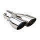 Stainless Steel Dual Exhaust Tail Tip - 2.5 Inch Inlet Stainless Steel Dual Exhaust Tail Tip - 2.5 Inch Inlet