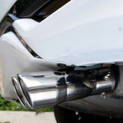 Stainless Steel Dual Exhaust Tail Tip - 2.5 Inch Inlet 