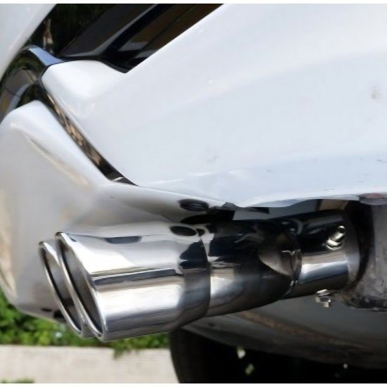 Stainless Steel Dual Exhaust Tail Tip - 2.5 Inch Inlet Stainless Steel Dual Exhaust Tail Tip - 2.5 Inch Inlet
