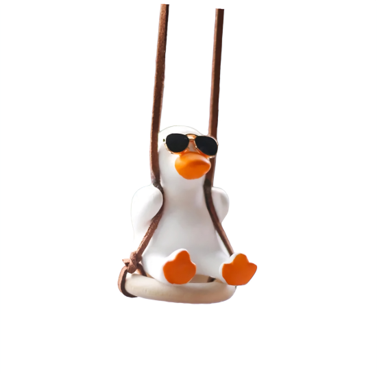 Swinging Duck Car Pendant Hanging for Rear View Mirror - 3 Styles Swinging Duck Car Pendant Hanging for Rear View Mirror - 3 Styles