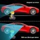 Wide Angle Fan Shape Frameless Blind Spot Mirror 360° Adjustable Anti Scratch (Pack of 2)