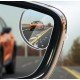 Wide Angle Fan Shape Frameless Blind Spot Mirror 360° Adjustable Anti Scratch (Pack of 2)