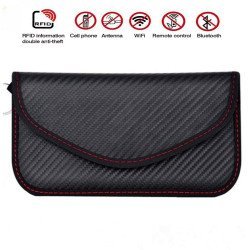 RFID Signal Blocking Faraday Case Large - Carbon Fiber Key Fob Protector