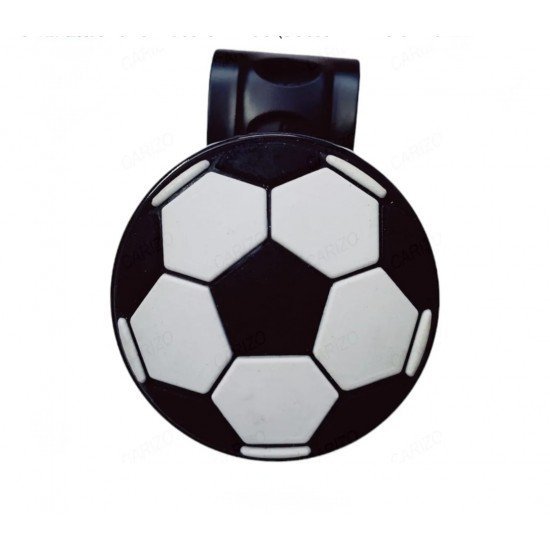 Universal Car Steering Wheel Booster - White/ Black Football Universal Car Steering Wheel Booster - White/ Black Football