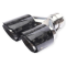 Forged Carbon Fiber Dual Exhaust Tail Tip 2.5 Inch Inlet 3.5 Inch Outlets – Stainless Steel | Universal Fit