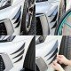 Car Front Bumper Spoiler Fin Canards 6 Pack | Universal Fit | Carbon Fiber & Black Car Front Bumper Spoiler Fin Canards 6 Pack | Universal Fit | Carbon Fiber & Black