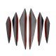 Car Front Bumper Spoiler Fin Canards 6 Pack | Universal Fit | Carbon Fiber & Black Car Front Bumper Spoiler Fin Canards 6 Pack | Universal Fit | Carbon Fiber & Black
