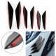 Car Front Bumper Spoiler Fin Canards 6 Pack | Universal Fit | Carbon Fiber & Black Car Front Bumper Spoiler Fin Canards 6 Pack | Universal Fit | Carbon Fiber & Black