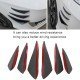 Car Front Bumper Spoiler Fin Canards 6 Pack | Universal Fit | Carbon Fiber & Black Car Front Bumper Spoiler Fin Canards 6 Pack | Universal Fit | Carbon Fiber & Black