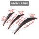 Car Front Bumper Spoiler Fin Canards 6 Pack | Universal Fit | Carbon Fiber & Black Car Front Bumper Spoiler Fin Canards 6 Pack | Universal Fit | Carbon Fiber & Black
