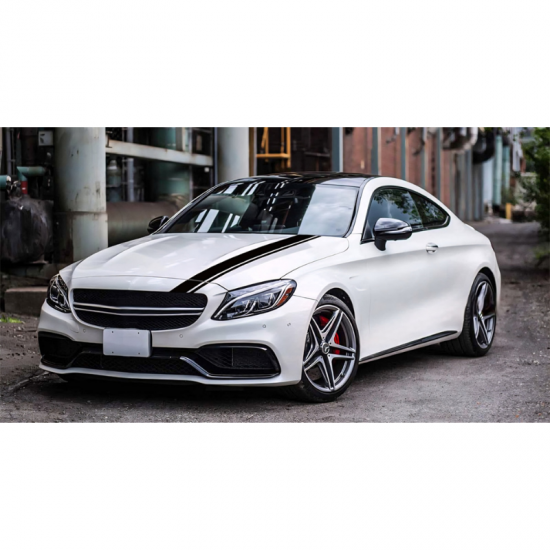 Car Hood Styling Stripe Decals | Universal Racing Vinyl Stripes (6 Colors)