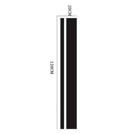 Car Hood Styling Stripe Decals | Universal Racing Vinyl Stripes (6 Colors)