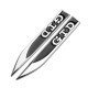 GTD 3D Metal Emblems Pair - Universal Fit (2 colors) 