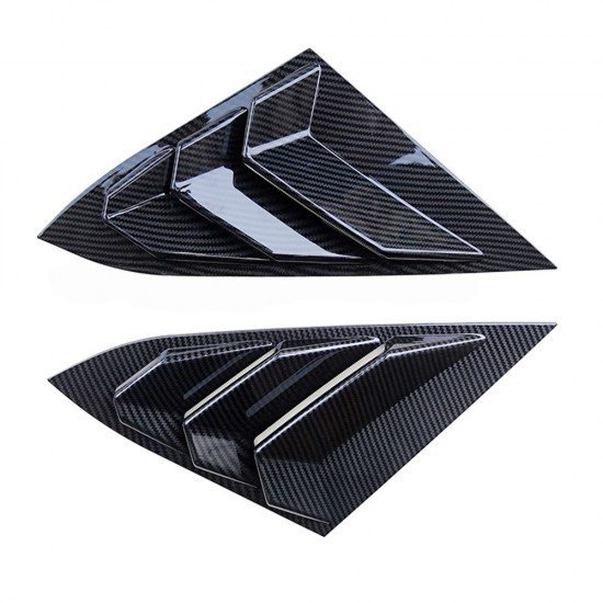 Carbon Fiber Rear Window Louvers for Honda Civic 2016-2021 | Pack of 2