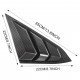 Carbon Fiber Rear Window Louvers for Honda Civic 2016-2021 | Pack of 2