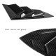 Carbon Fiber Rear Window Louvers for Honda Civic 2016-2021 | Pack of 2