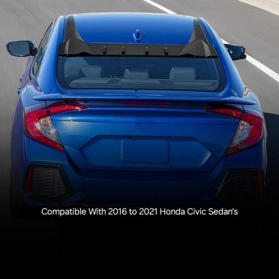 Carbon Fiber Rear Roof Spoiler Wing For Honda Civic Sedan ( 2016 -2021) Carbon Fiber Rear Roof Spoiler Wing For Honda Civic Sedan ( 2016 -2021)