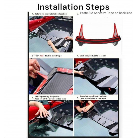 Carbon Fiber Rear Roof Spoiler Wing For Honda Civic Sedan ( 2016 -2021) Carbon Fiber Rear Roof Spoiler Wing For Honda Civic Sedan ( 2016 -2021)