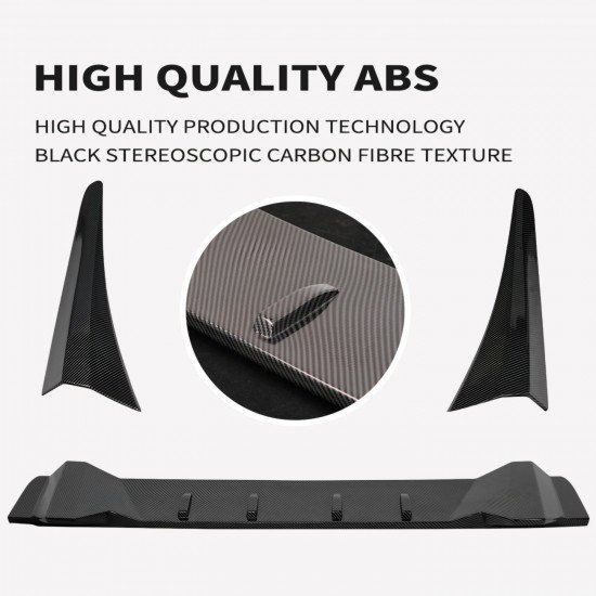 Carbon Fiber Rear Roof Spoiler Wing For Honda Civic Sedan ( 2016 -2021) Carbon Fiber Rear Roof Spoiler Wing For Honda Civic Sedan ( 2016 -2021)