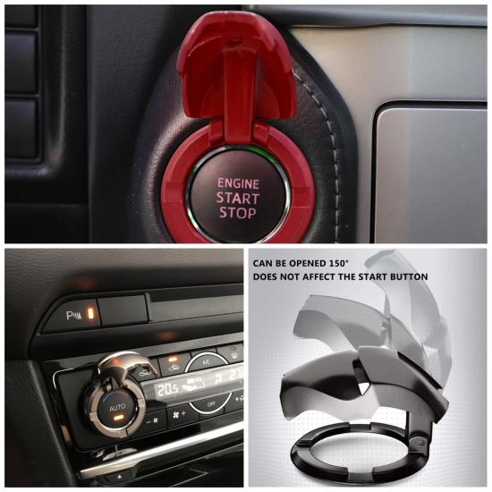 Iron Man Car Engine Start Stop Button Flip Covers - Universal Fit (8 Colors)