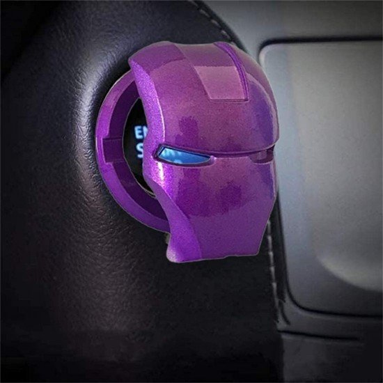 Iron Man Car Engine Start Stop Button Flip Covers - Universal Fit (8 Colors)