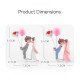 Just Married Miniature Couple Dashboard Decoration - 2 Styles