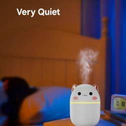 Cute Kitten Car Humidifier with Color LED - 250ml Cute Kitten Car Humidifier with Color LED - 250ml