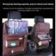 Leather Backseat Organizer with Folding Tray & Trash Compartment (2 Colors) Leather Backseat Organizer with Folding Tray & Trash Compartment (2 Colors)