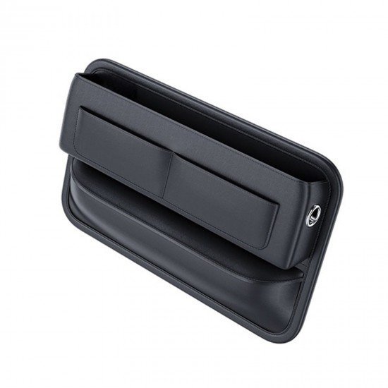 Premium Leather Car Seat Gap Organizer Universal Fit – Black Premium Leather Car Seat Gap Organizer Universal Fit – Black