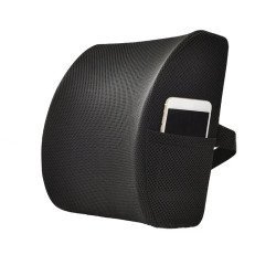 Lumbar Support Ergonomic Pillow - Mesh Fabric (Black) Lumbar Support Ergonomic Pillow - Mesh Fabric (Black)