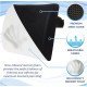 Ergonomic Memory Foam Lumber Support With Car Seat Cushion - Mesh Fabric (Black)