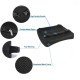 Ergonomic Memory Foam Lumber Support With Car Seat Cushion - Mesh Fabric (Black)