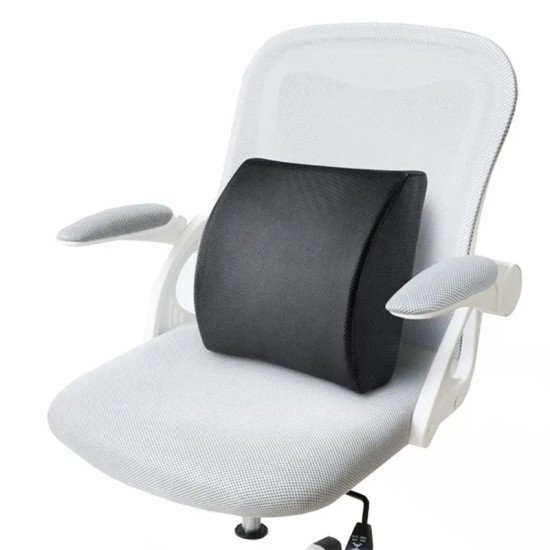 Lumbar Support Ergonomic Pillow - Mesh Fabric (Black)