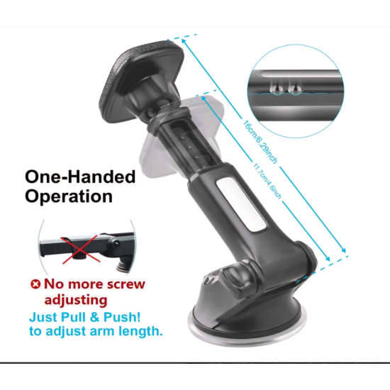 Telescopic Magnetic Car Phone Holder - N45 Magnets Telescopic Magnetic Car Phone Holder - N45 Magnets