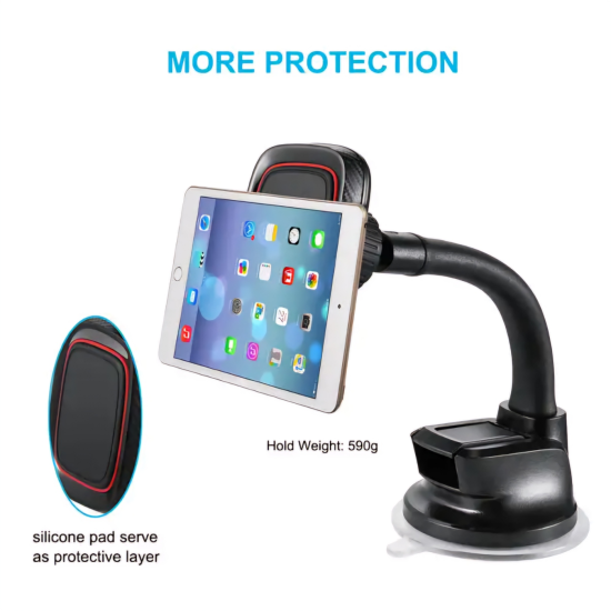 Flexible Arm Magnetic Car Phone Holder - N45 Magnets