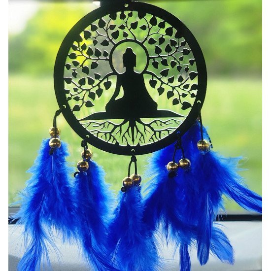 Meditating Buddha Dream Catcher Car Hangings (3 colors)